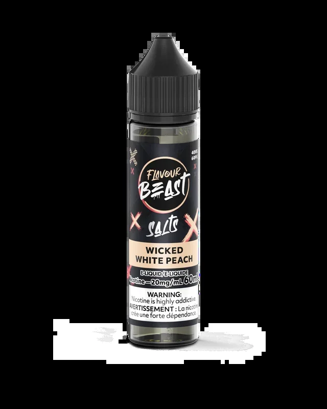Wicked White Peach by Flavour Beast Salt 60mL [ON]