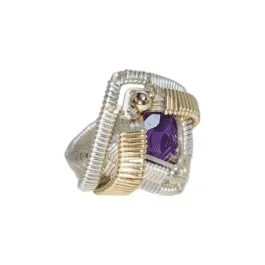 XL Future Tech Gem Wrap Ring By J Burress