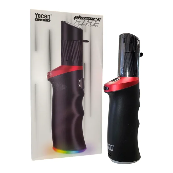 YOCAN BLACK PHASER ACE 2 DRY AND WAX VAPORIZER RED