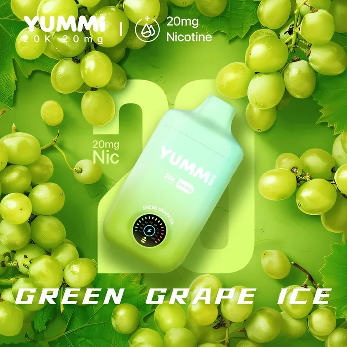 YUMMI 20K (20000) Disposable Vape – Green Grape Ice (Super Cool)