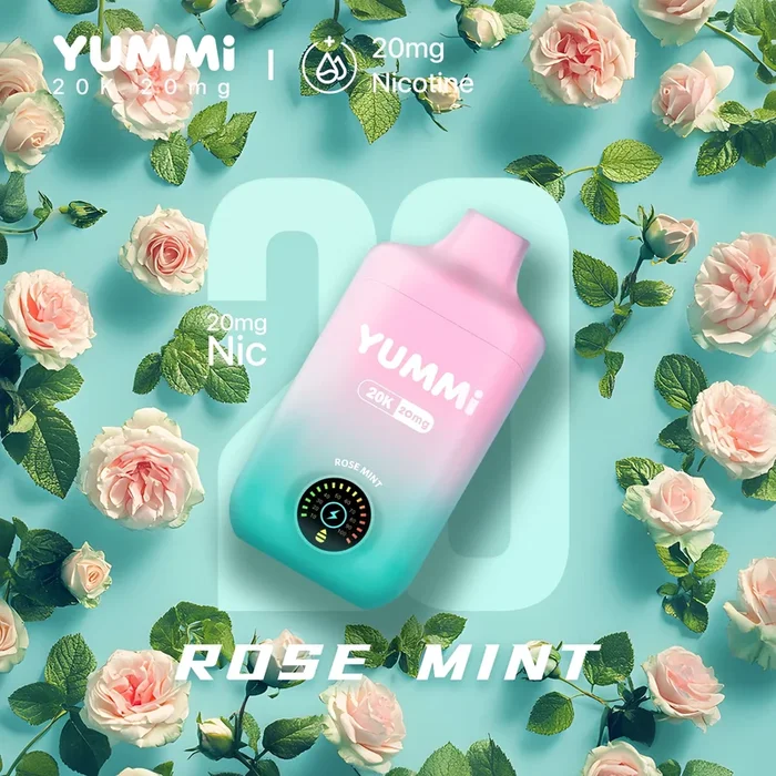 YUMMI 20K (20000) Disposable Vape – Rose Mint (Super Cool)