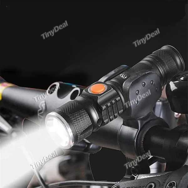 YWXLIGHT USB Rechargeable 5W XML-T6 LED Flashlight Aluminium Alloy Torch Lamp for Camping Outdoor Sport