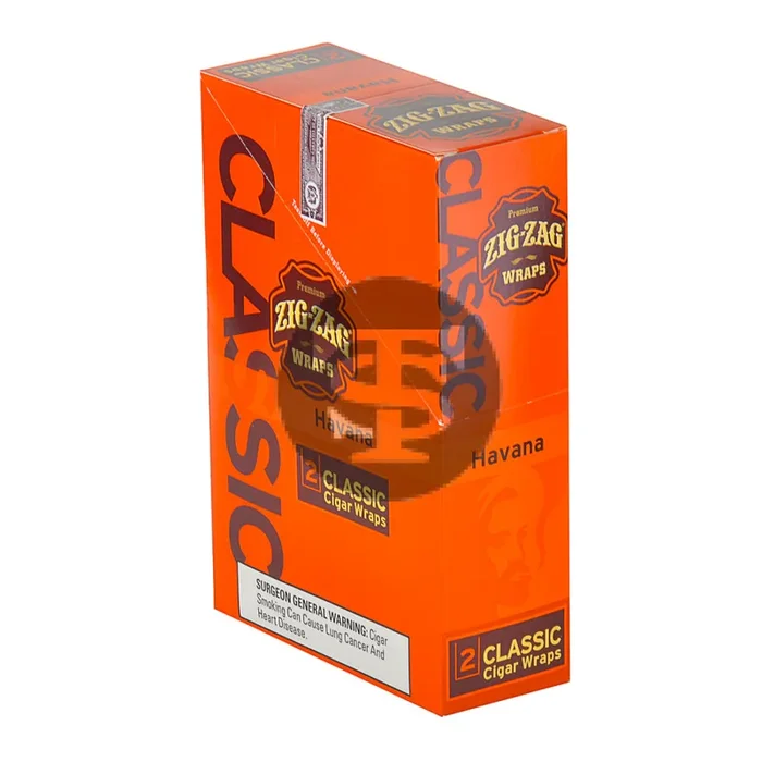 Zig Zag Wraps Premium Classic Havana 25 Packs of 2