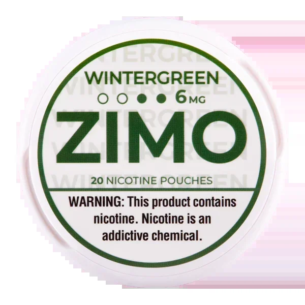 Zimo Tobacco Free Nicotine Pouches Wintergreen 6mg single