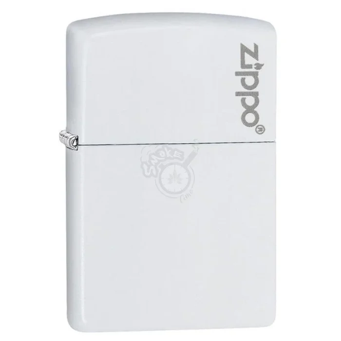 Zippo Logo & White Matte Finish (214ZL)