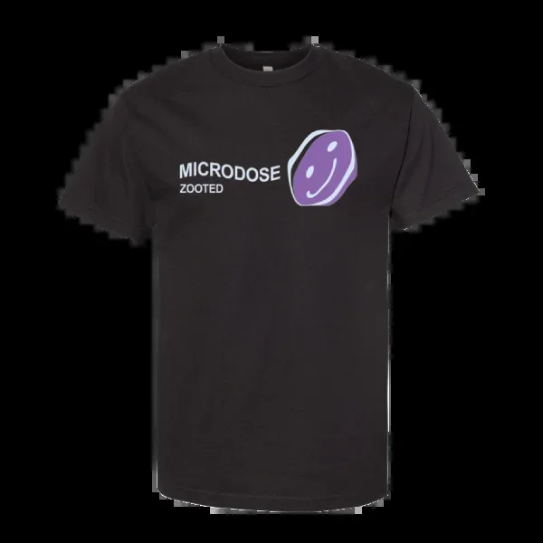 Zooted Smiley Black T Shirt (1 Count, 3 Count OR 6 Count)